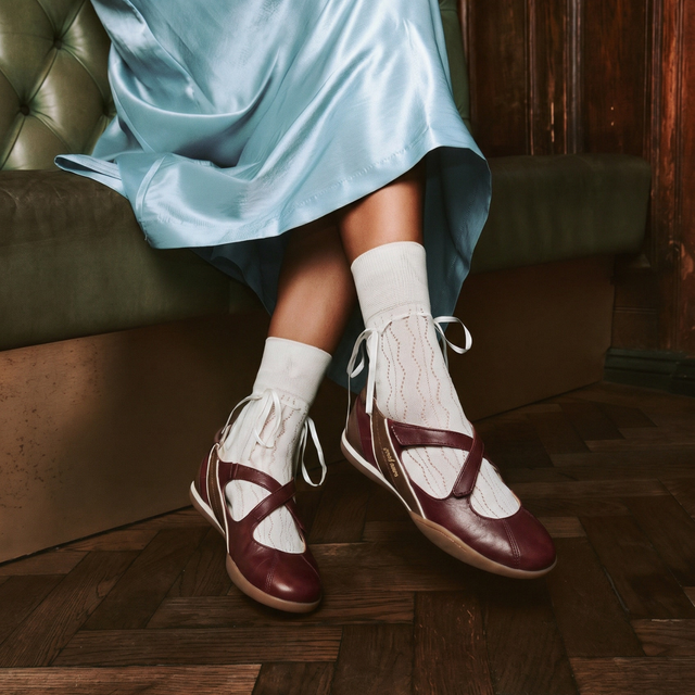 Junie Mary Janes Burgundy