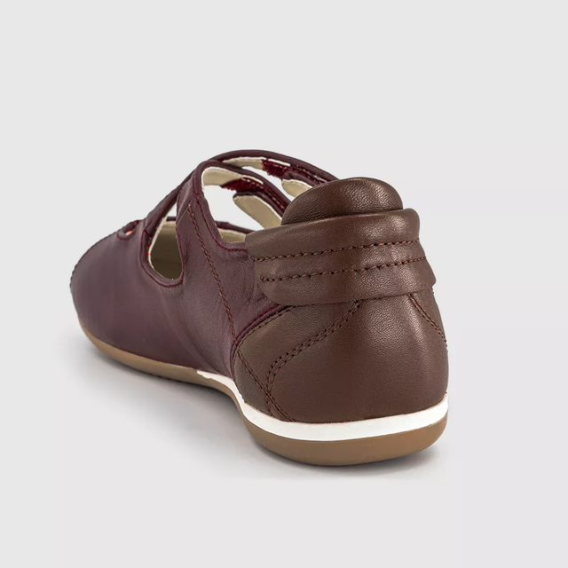 Junie Mary Janes Burgundy