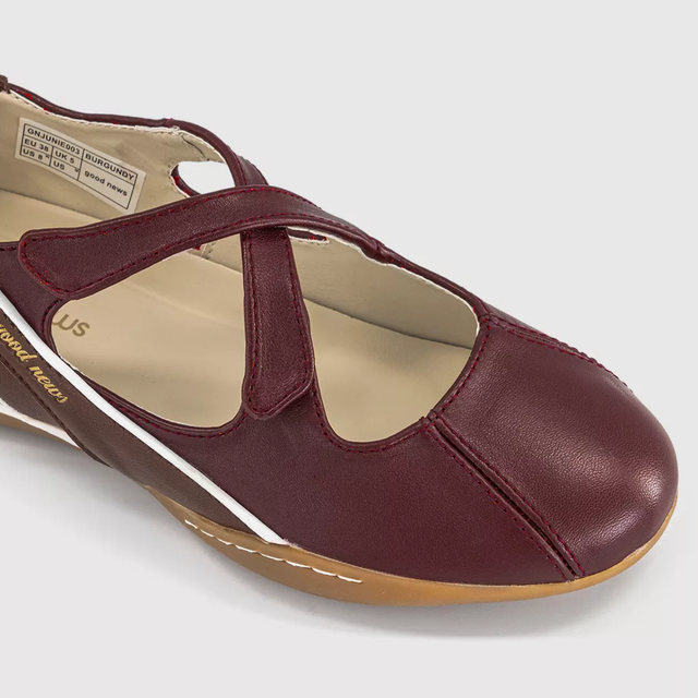 Junie Mary Janes Burgundy