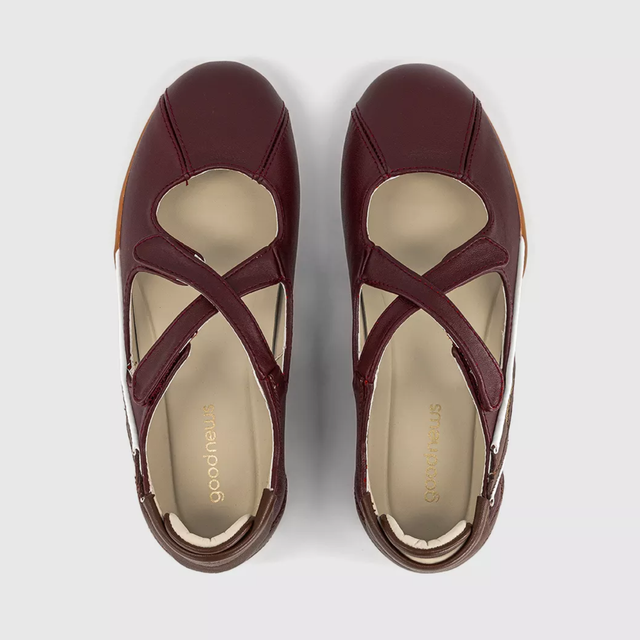 Junie Mary Janes Burgundy