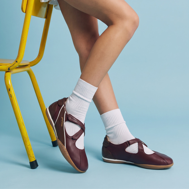 Junie Mary Janes Burgundy