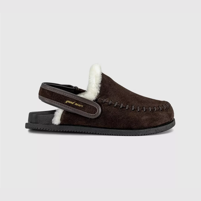 Finn Warm Lined Mules Brown Suede