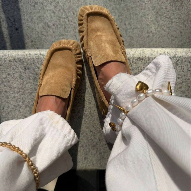 Josie Loafer Tan Suede