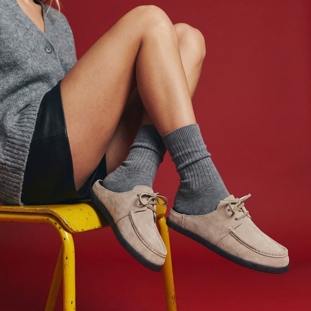 Kindlin Lace Mule Beige Suede